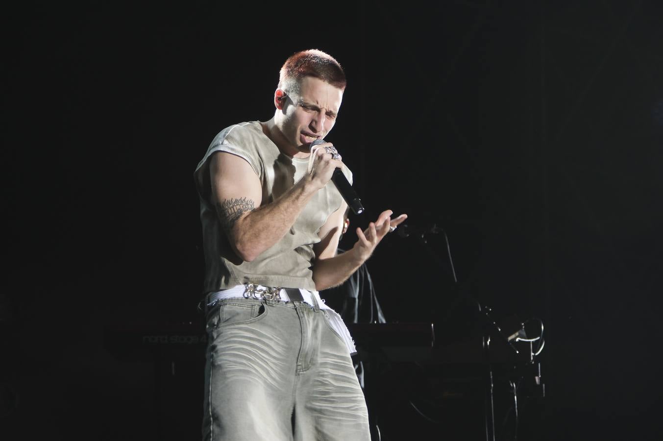 La actuación de Wos levantó una gran expectación entre los fans del rapero