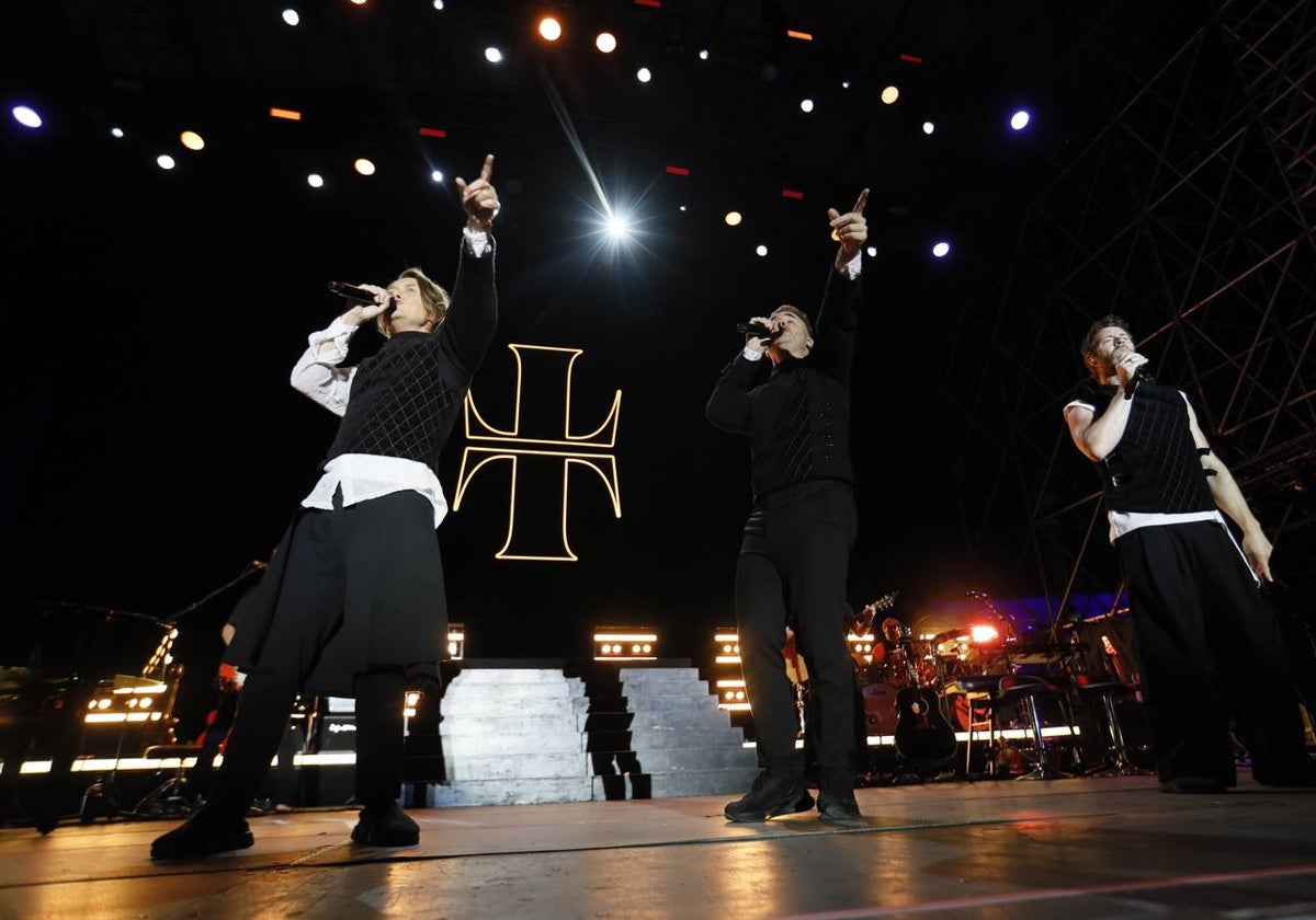 Take That durante su concierto en Sevilla