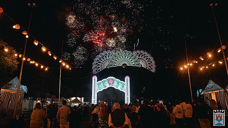 Fuegos artificiales en la Feria de Castilleja de la Cuesta