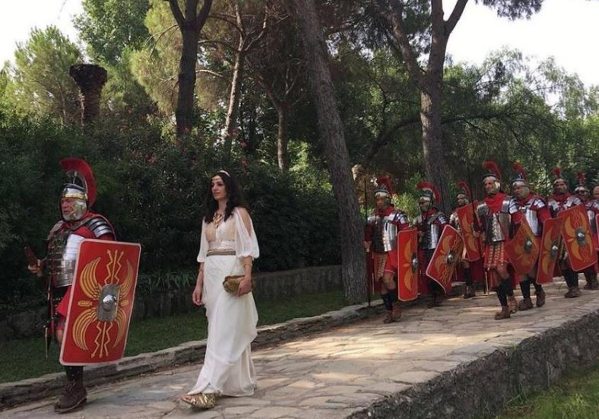 Desfile romano en Santiponce