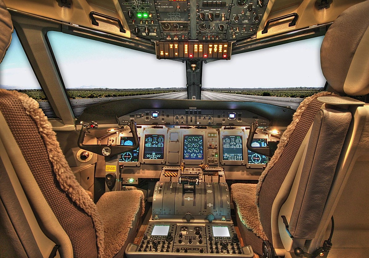 Cabina de un avión
