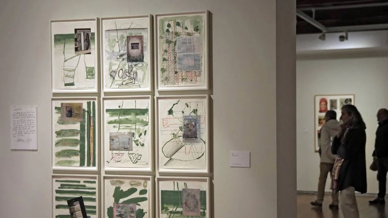 Los cuadros del artista sevillano Luis Gordillo están expuestos en esta muestra que se encuentra en el espacio Santa Clara