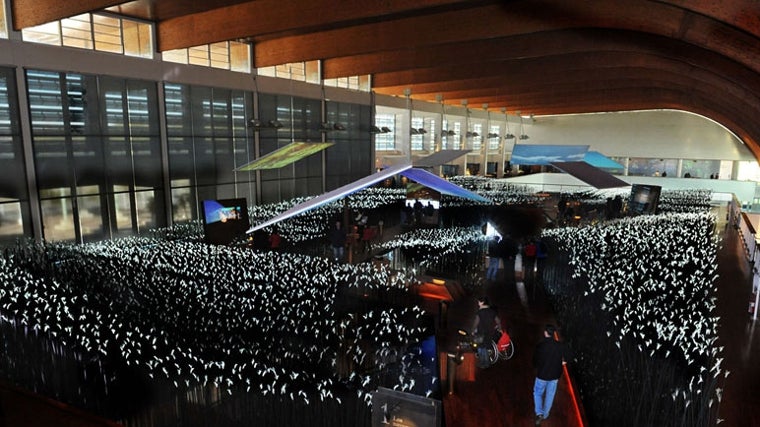 Una espectacular imagen de la exposición permanente que se puede visitar en las instalaciones del pabellón de la Navegación de Sevilla