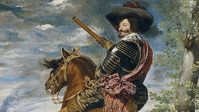 Detalle de «Gaspar de Guzmán, conde-duque de Olivares, a caballo», de Velázquez