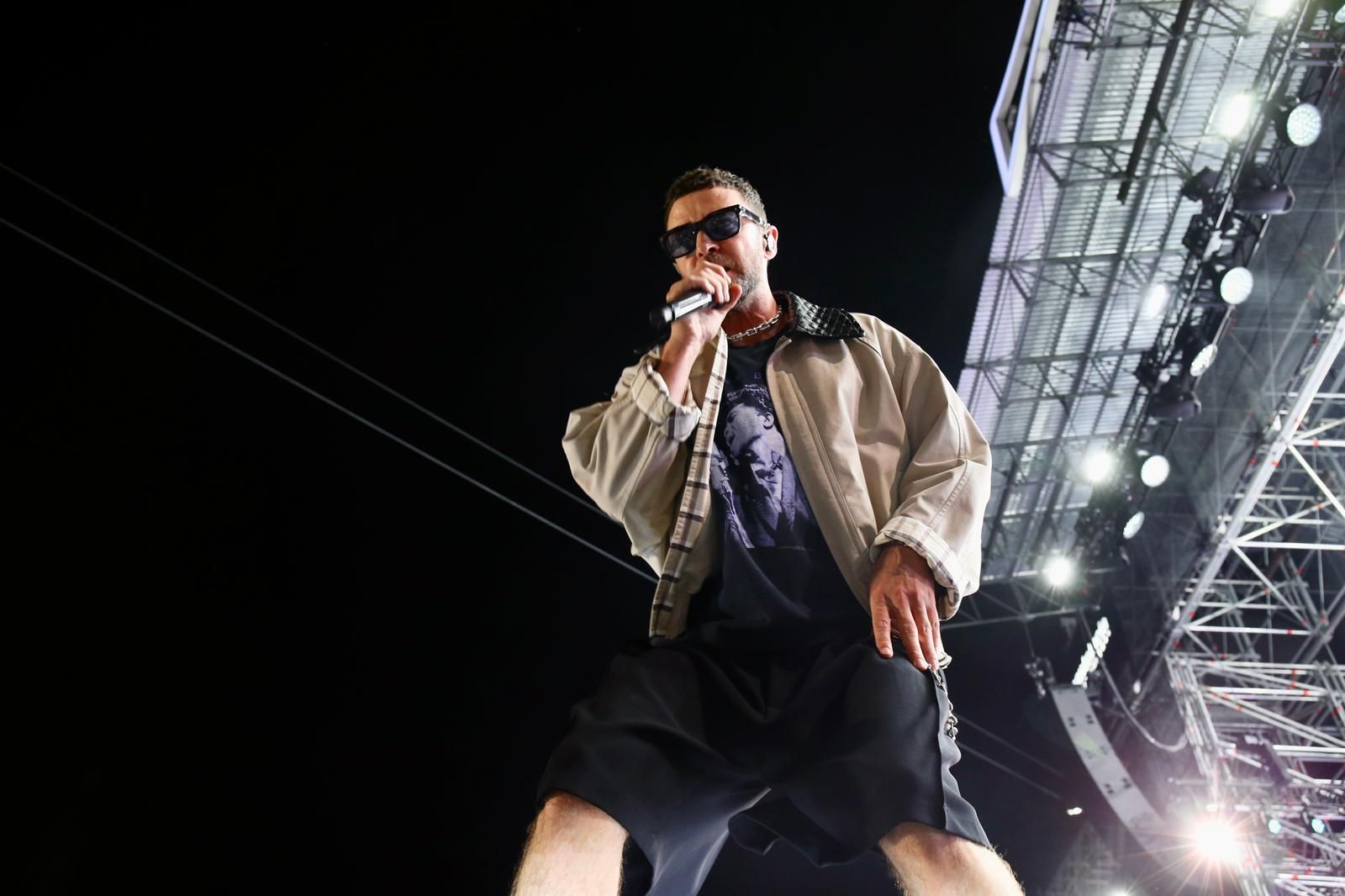 Un momento del concierto inaugural del Icónica Santalucía Sevilla Fest 2025, con Justin Timberlake 