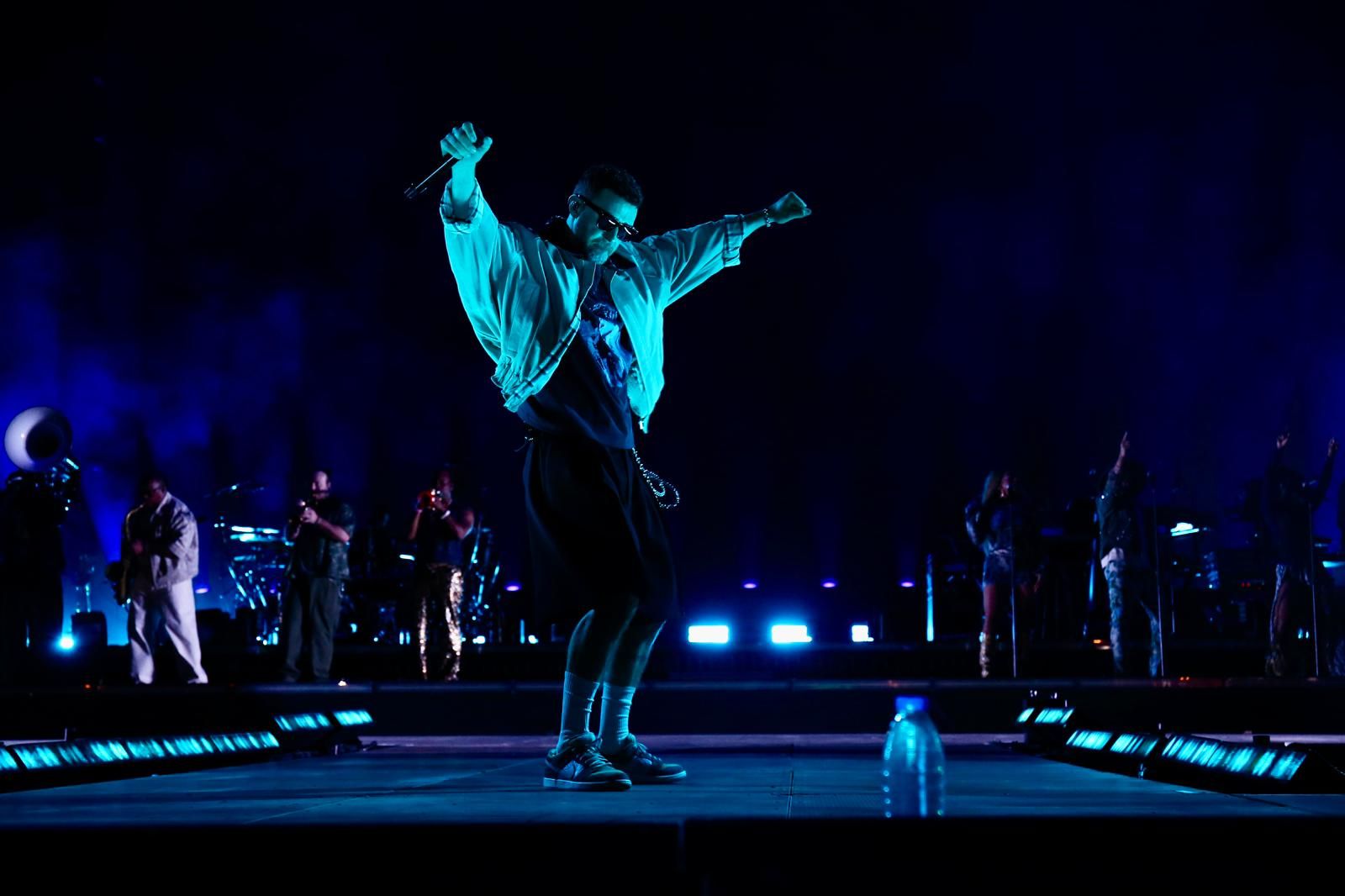 Un momento del concierto inaugural del Icónica Santalucía Sevilla Fest 2025, con Justin Timberlake 