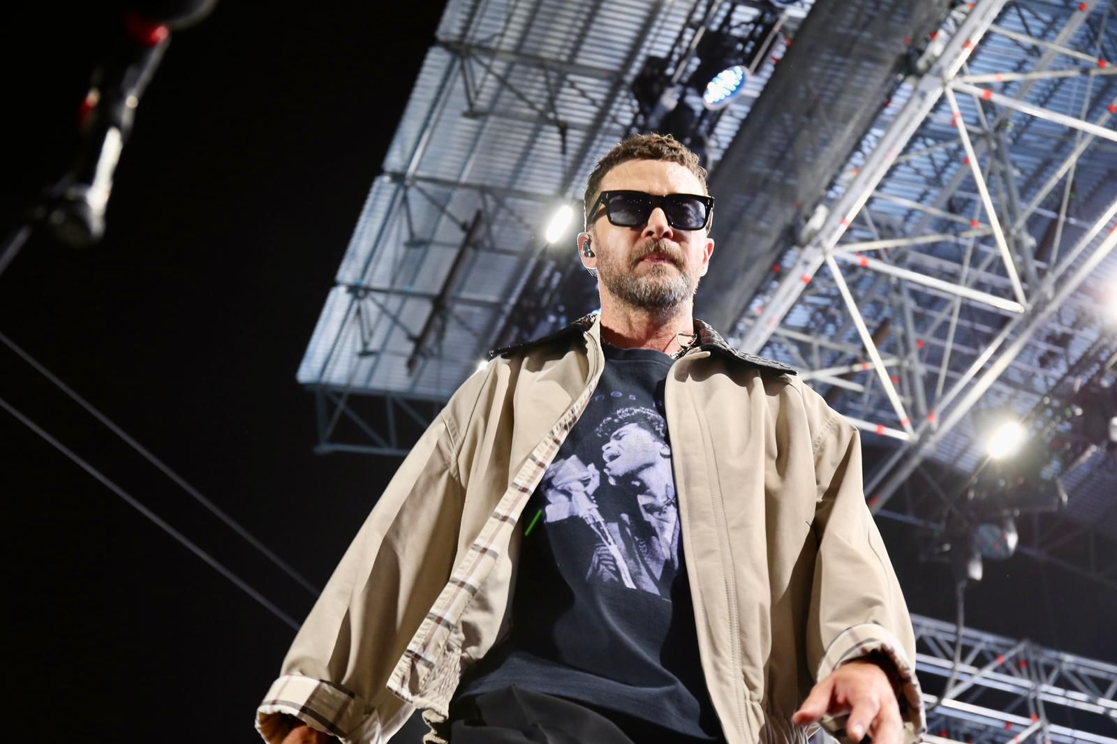 Un momento del concierto inaugural del Icónica Santalucía Sevilla Fest 2025, con Justin Timberlake 