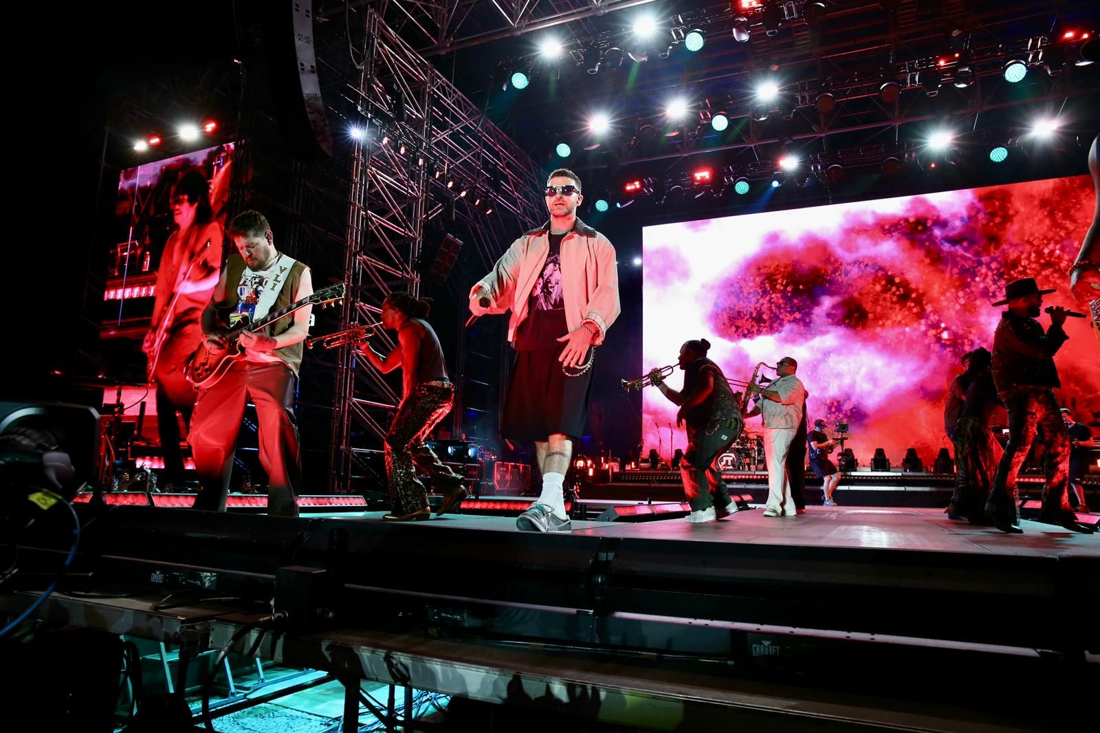 Un momento del concierto inaugural del Icónica Santalucía Sevilla Fest 2025, con Justin Timberlake 