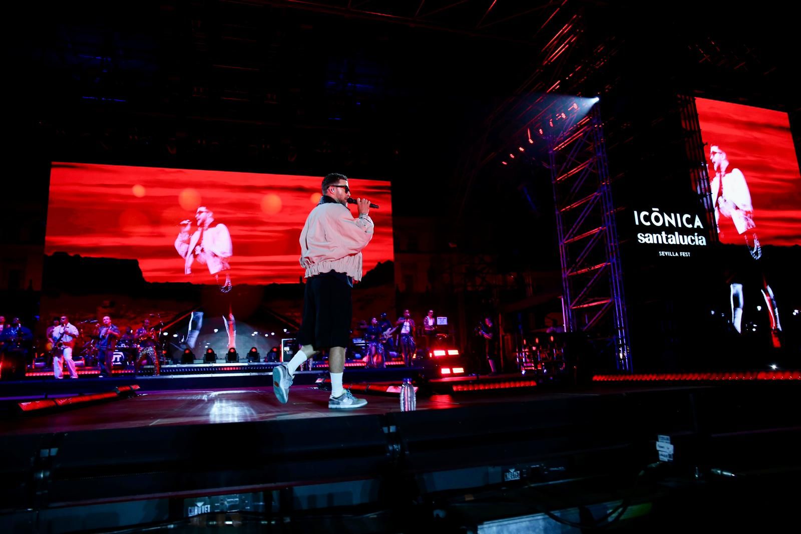 Un momento del concierto inaugural del Icónica Santalucía Sevilla Fest 2025, con Justin Timberlake 
