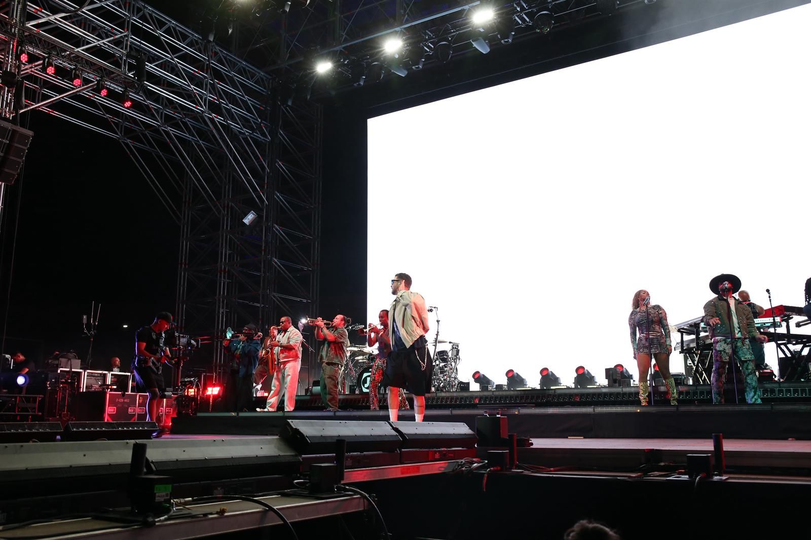 Un momento del concierto inaugural del Icónica Santalucía Sevilla Fest 2025, con Justin Timberlake 