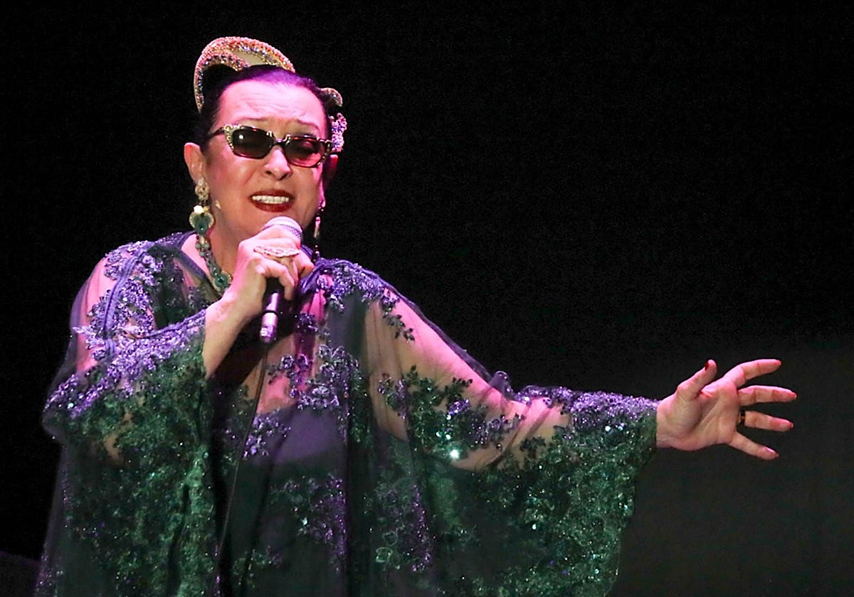 Martirio durante el concierto en Sevilla