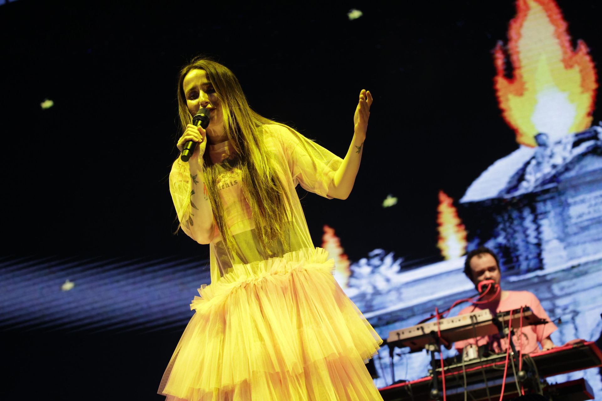 Actuación de Zahara en la Plaza de España, este sábado
