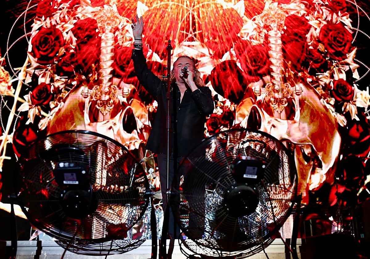 Actuación del grupo mexicano Maná, en la noche de este domingo en Sevilla