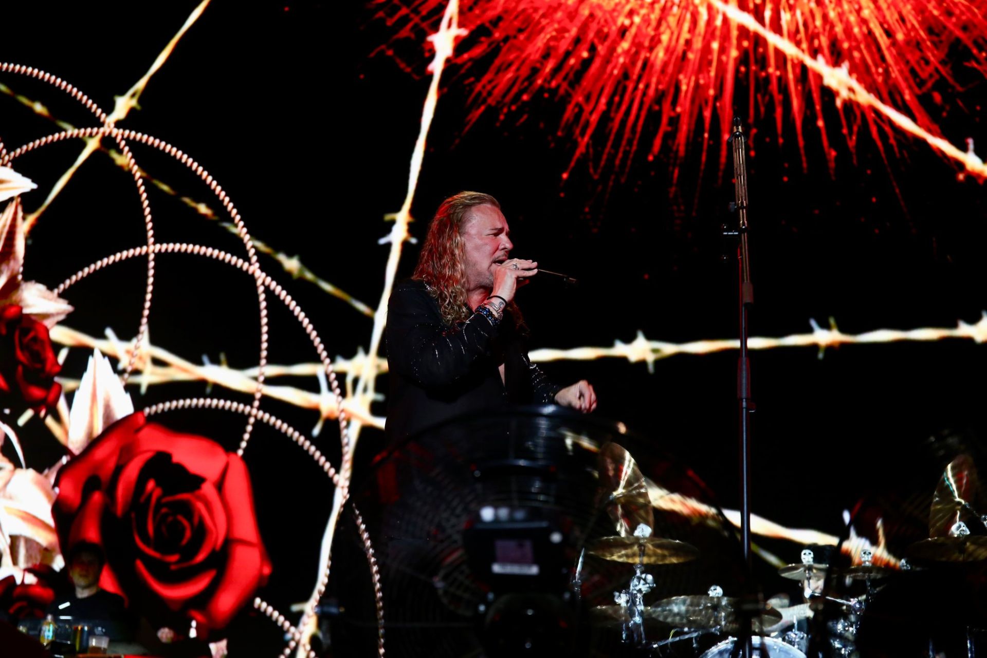 Actuación del grupo mexicano Maná, en la noche de este domingo en Sevilla