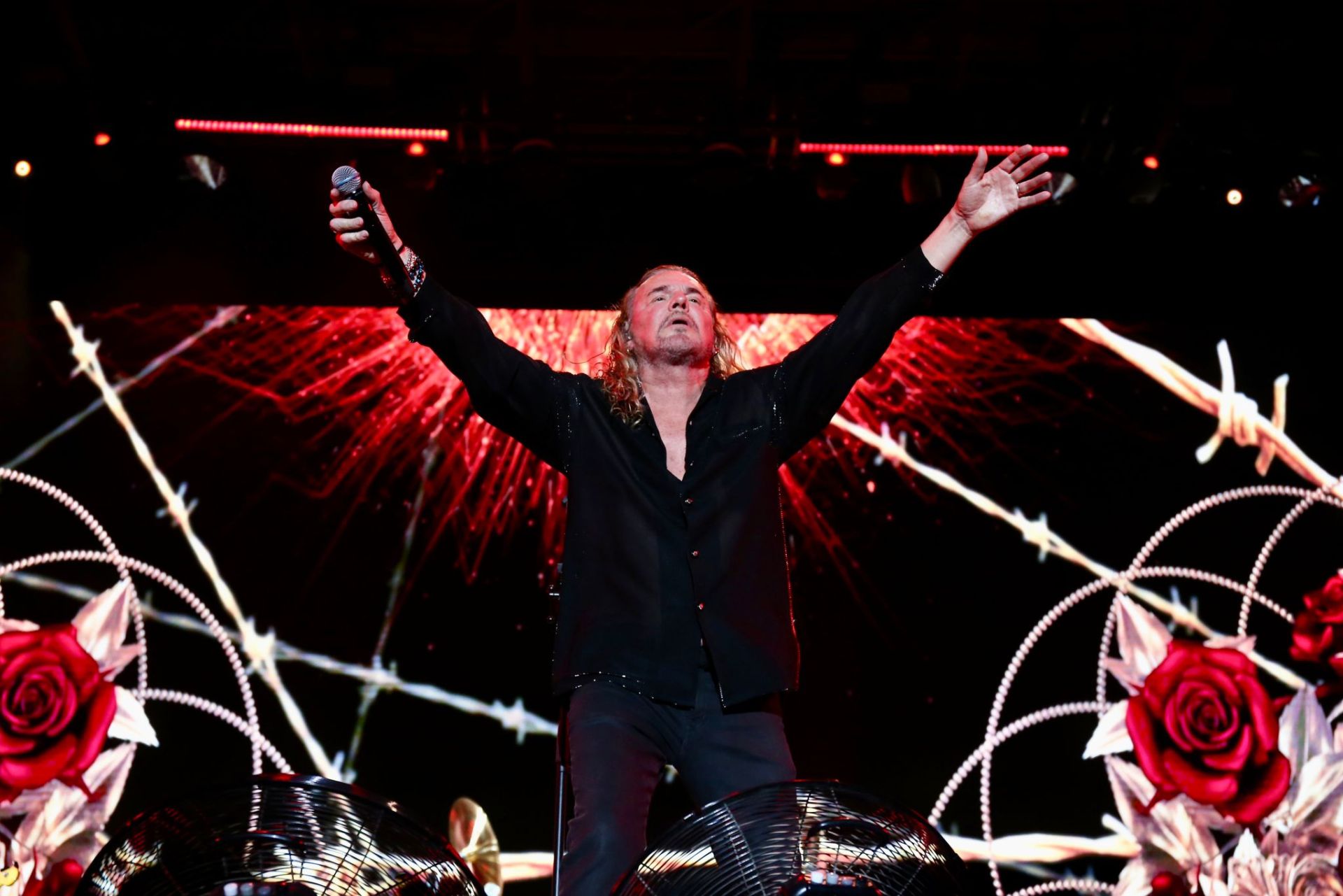 Actuación del grupo mexicano Maná, en la noche de este domingo en Sevilla