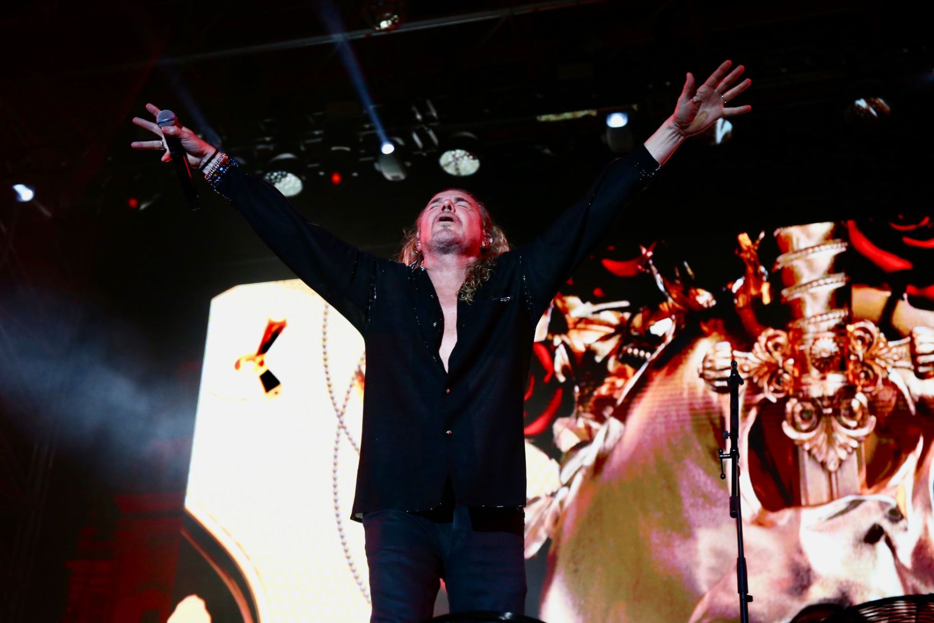 Actuación del grupo mexicano Maná, en la noche de este domingo en Sevilla