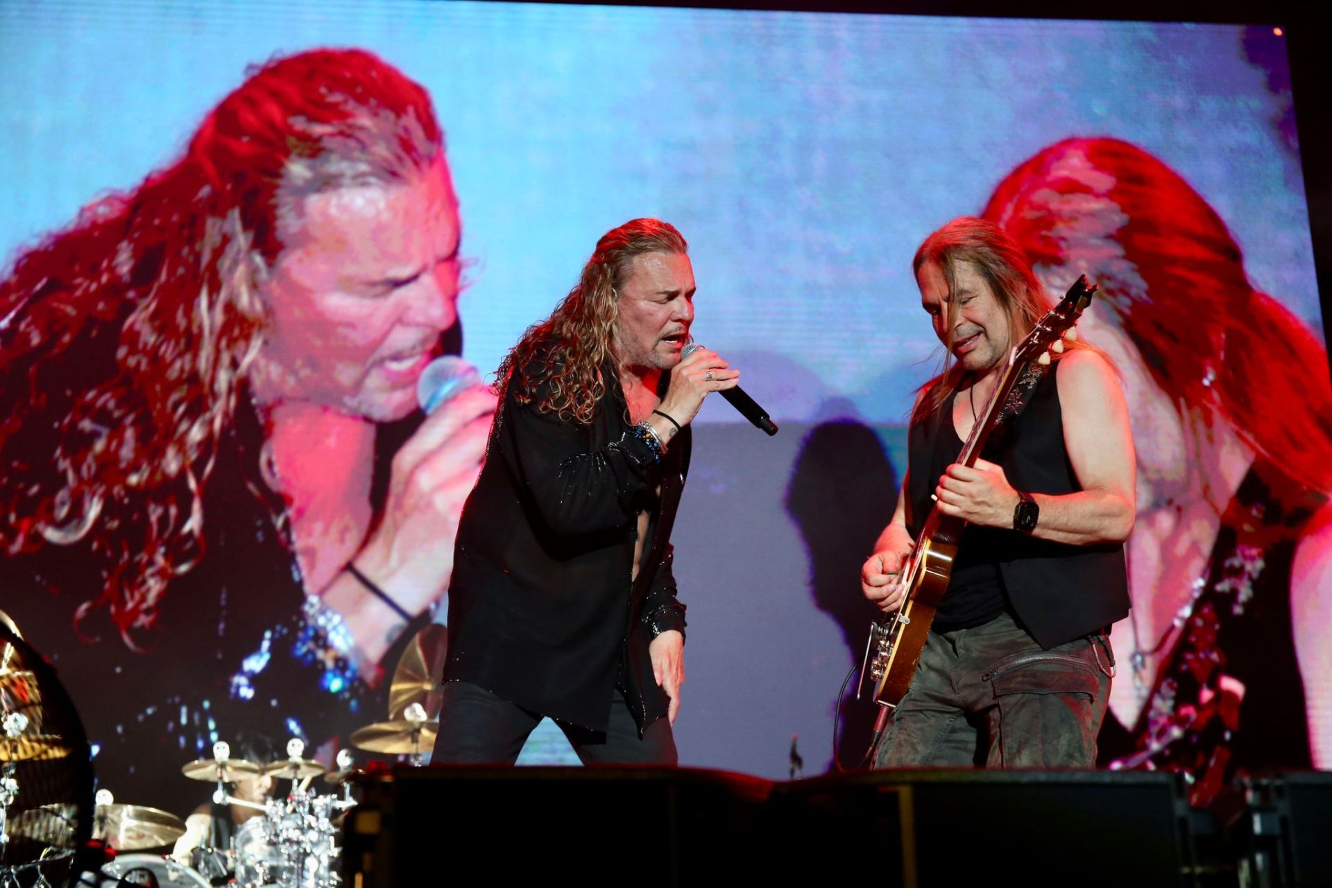 Actuación del grupo mexicano Maná, en la noche de este domingo en Sevilla