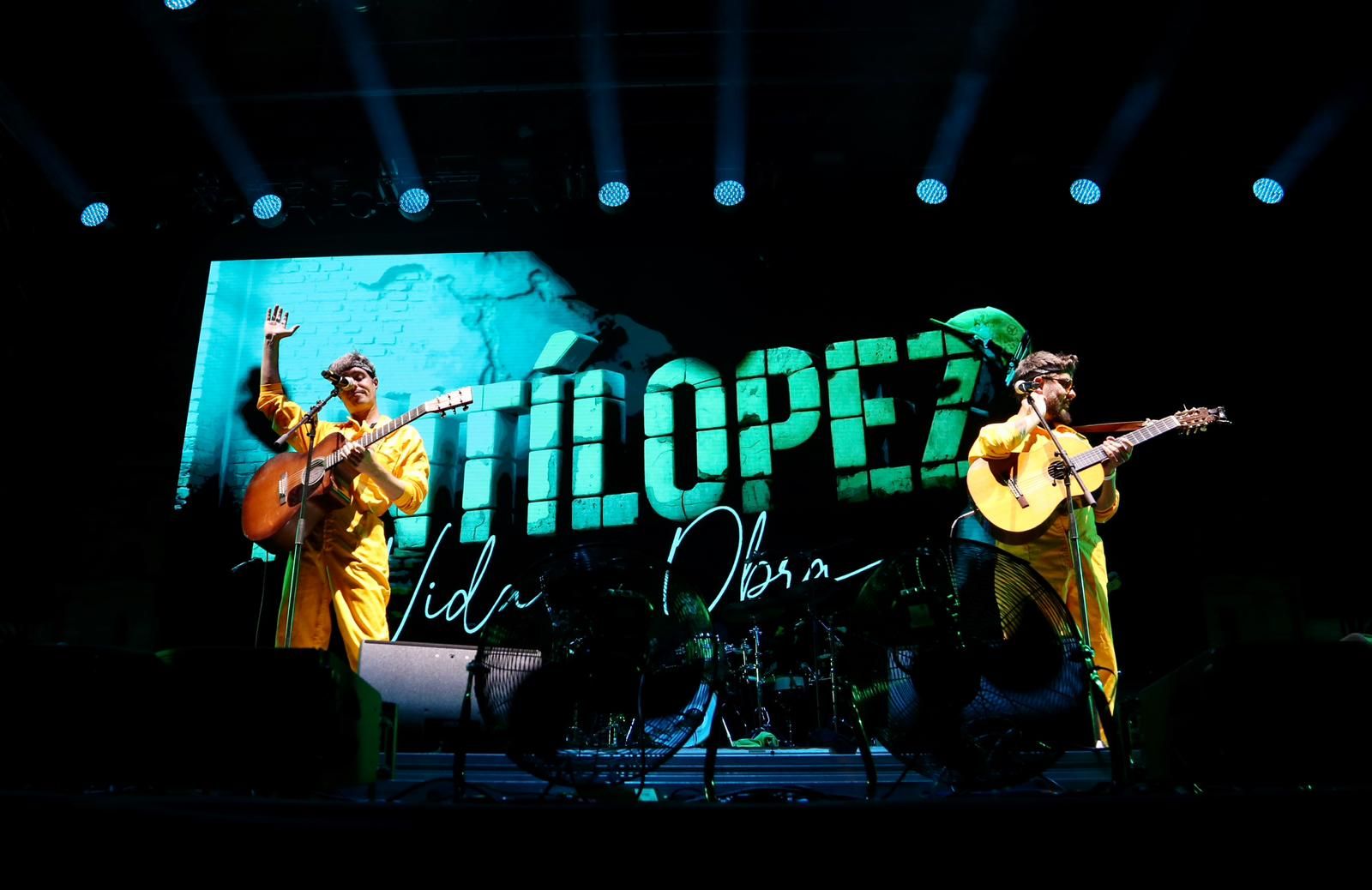 Un instante del concierto de Antílopez