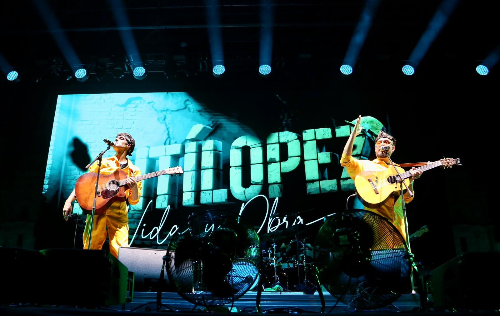 Un instante del concierto de Antílopez