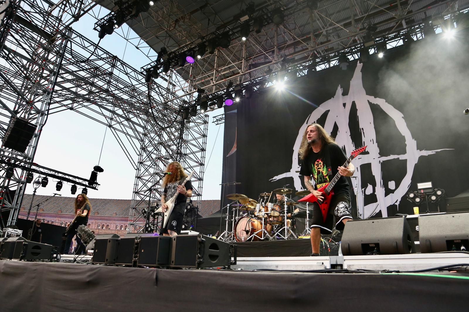 Un instante de la actuación de Angelus Apátrida en Sevilla