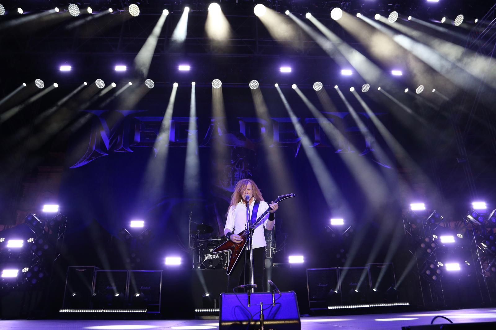 Concierto de Megadeth en la Plaza de España