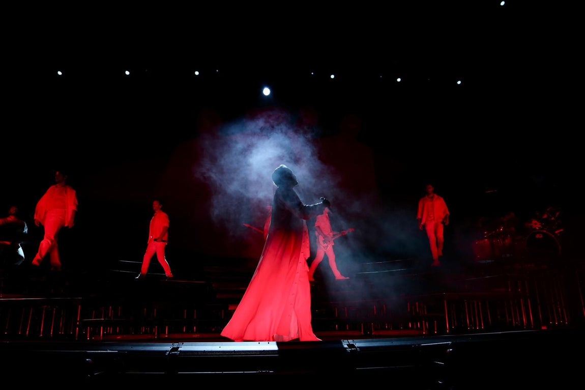 Concierto de Miguel Bosé en la Plaza de España
