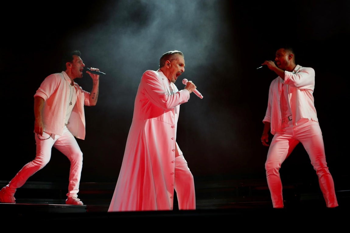 Concierto de Miguel Bosé en la Plaza de España