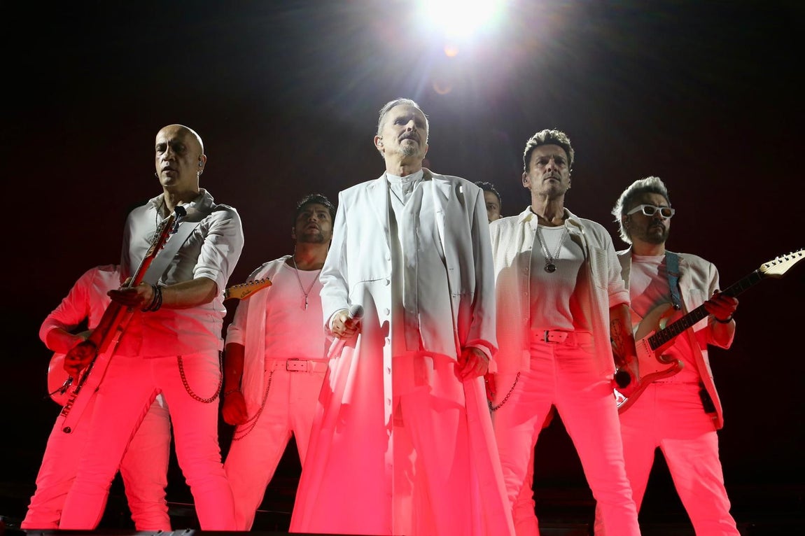 Concierto de Miguel Bosé en la Plaza de España