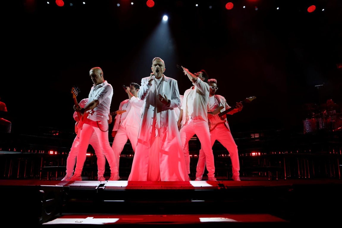 Concierto de Miguel Bosé en la Plaza de España