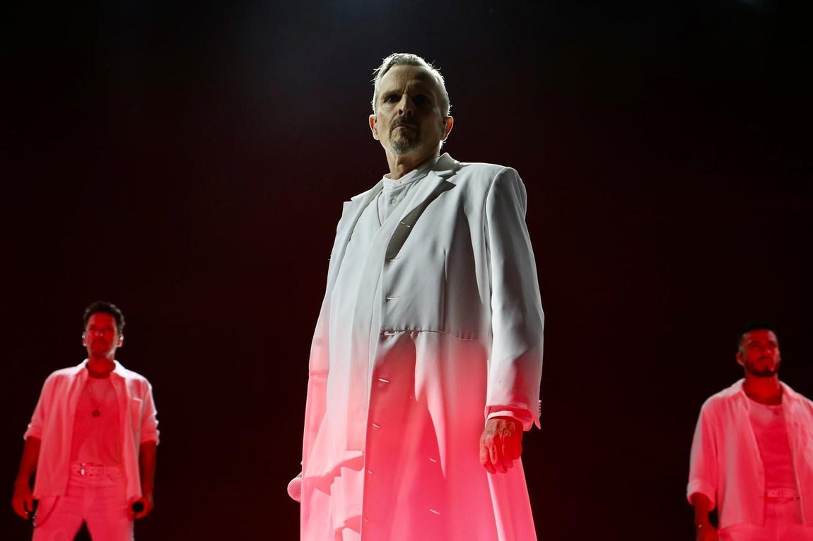 Concierto de Miguel Bosé en la Plaza de España