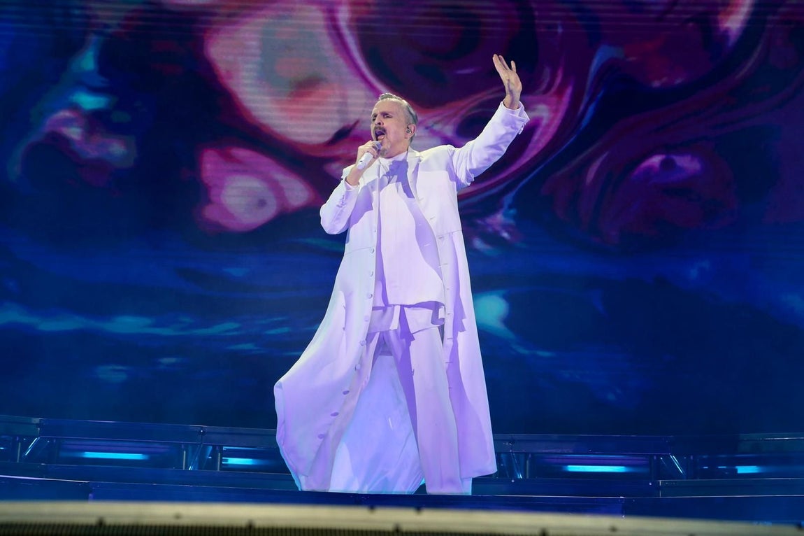 Concierto de Miguel Bosé en la Plaza de España