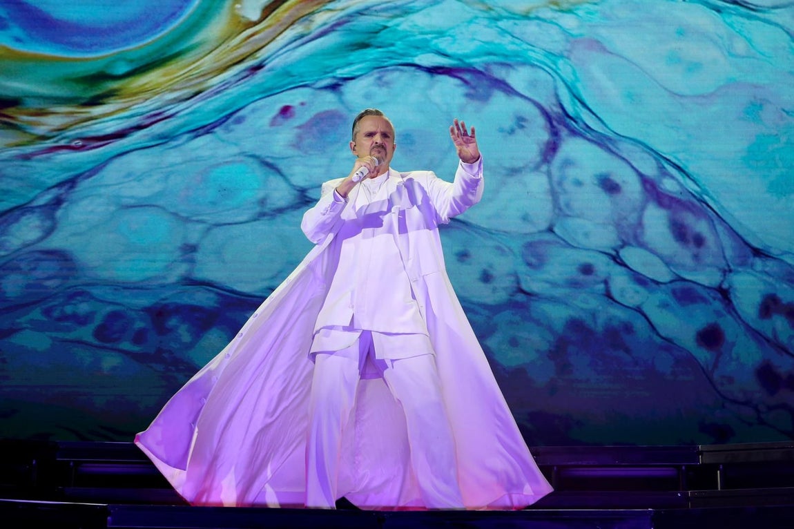 Concierto de Miguel Bosé en la Plaza de España