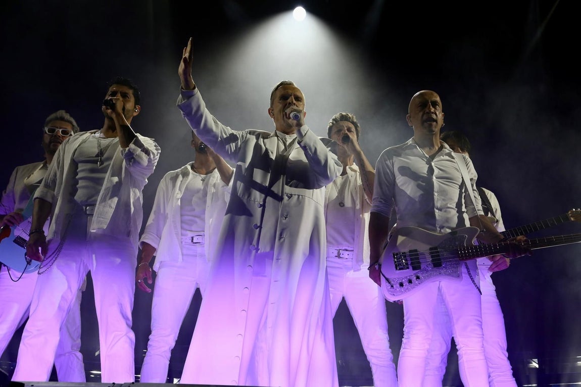 Concierto de Miguel Bosé en la Plaza de España