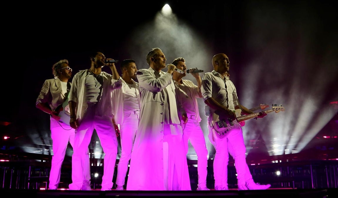 Concierto de Miguel Bosé en la Plaza de España
