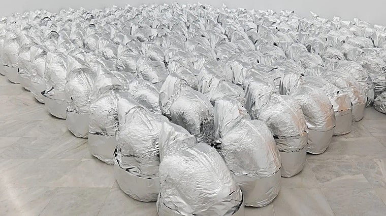 Una obra de la exhibición