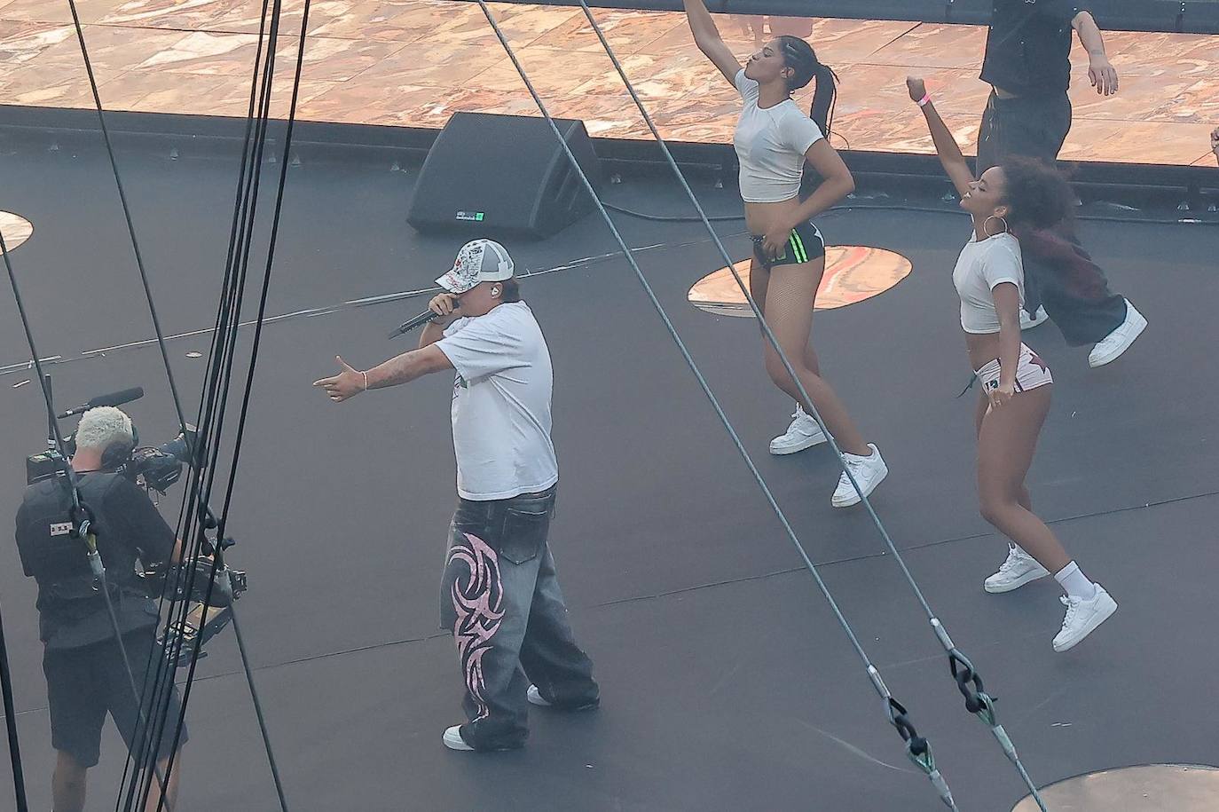 Saiko durante su actuación en 'La Velada del Año 5' en el Estadio de la Cartuja