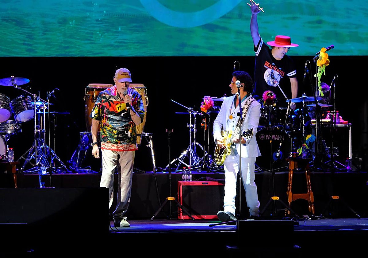 Un momento de la actuación de la banda The Beach Boys en Jerez