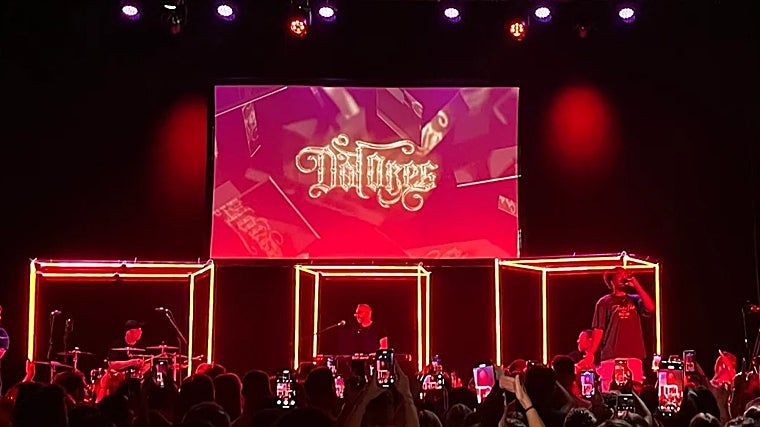 Luis Cortés en el concierto de Sevilla