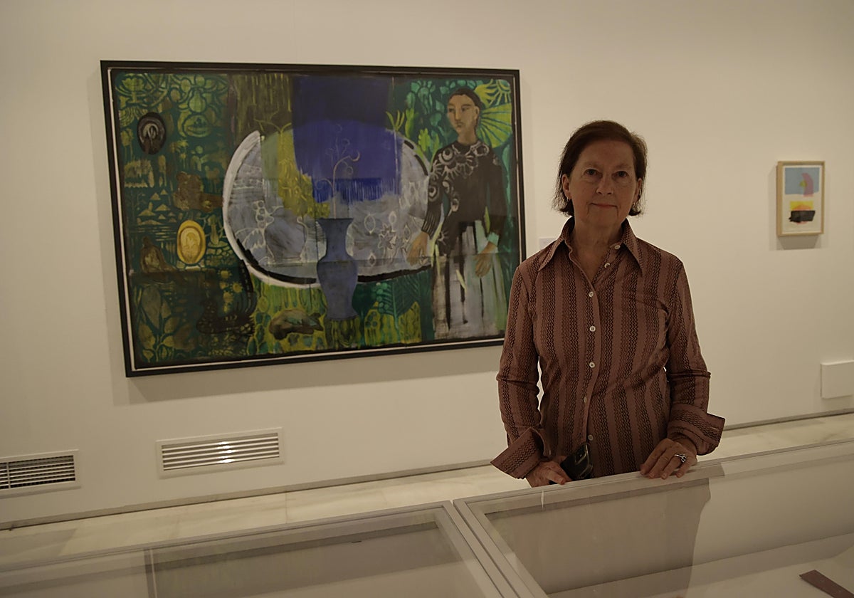 Concha Ybarra en la exposición 'Una habitación propia' en el Espacio Santa Clara