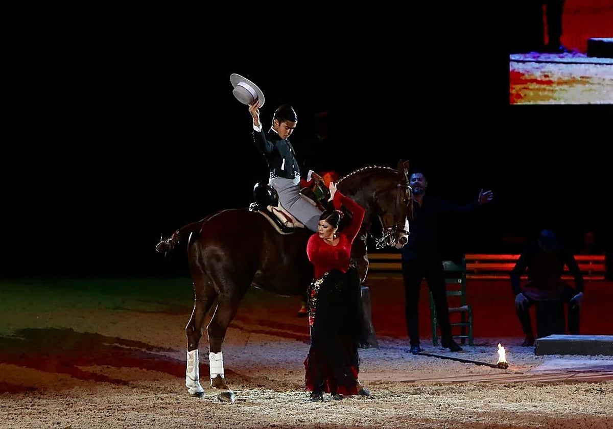 Espectáculo ecuestre en SICAB 2024