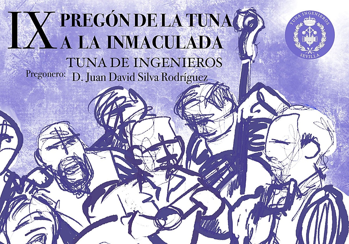 Cartel del IX Pregón de la Tuna a la Inmaculada