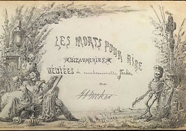 Dibujo humorístico de Gustavo Adolfo Bécquer. Cortesía de Ansorena