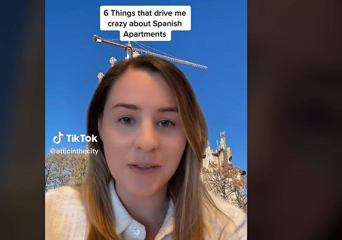 El inicio del video, en que la joven