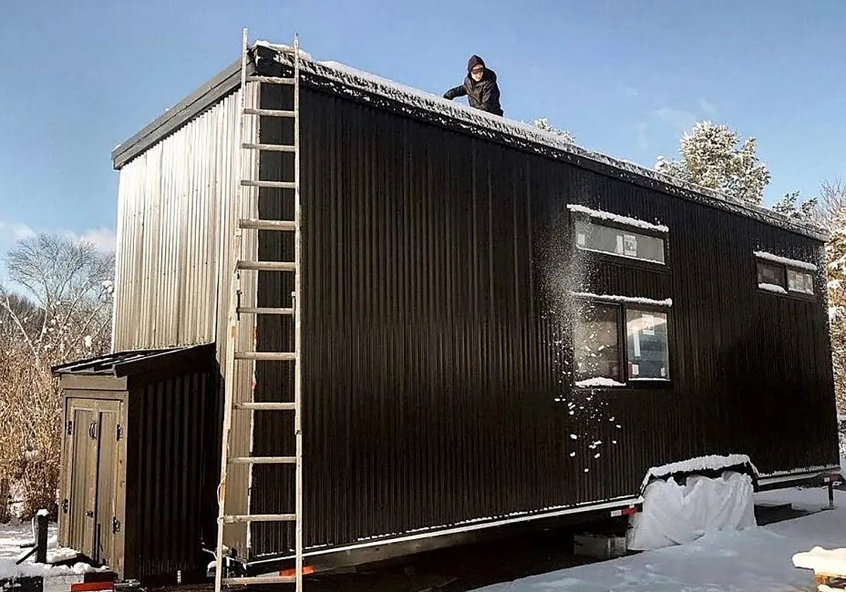 Exterior de la 'minicasa' de Erica y Jake