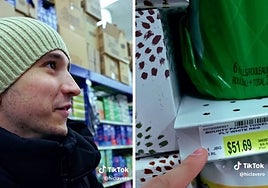 Un tiktoker alucina con los desorbitados precios de un supermercado: «40 dólares por una botellita de aceite»