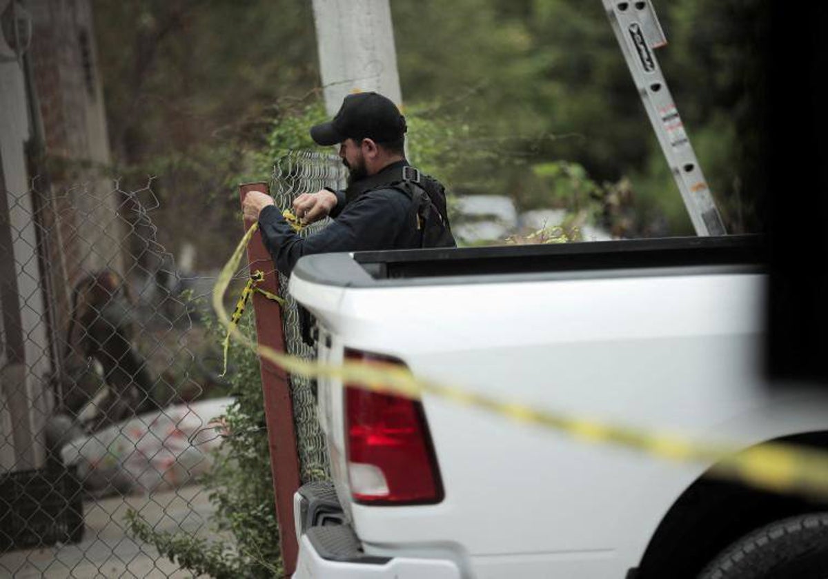 Un agente de la policía mexicana en el lugar de un crimen, en una imagen de archivo