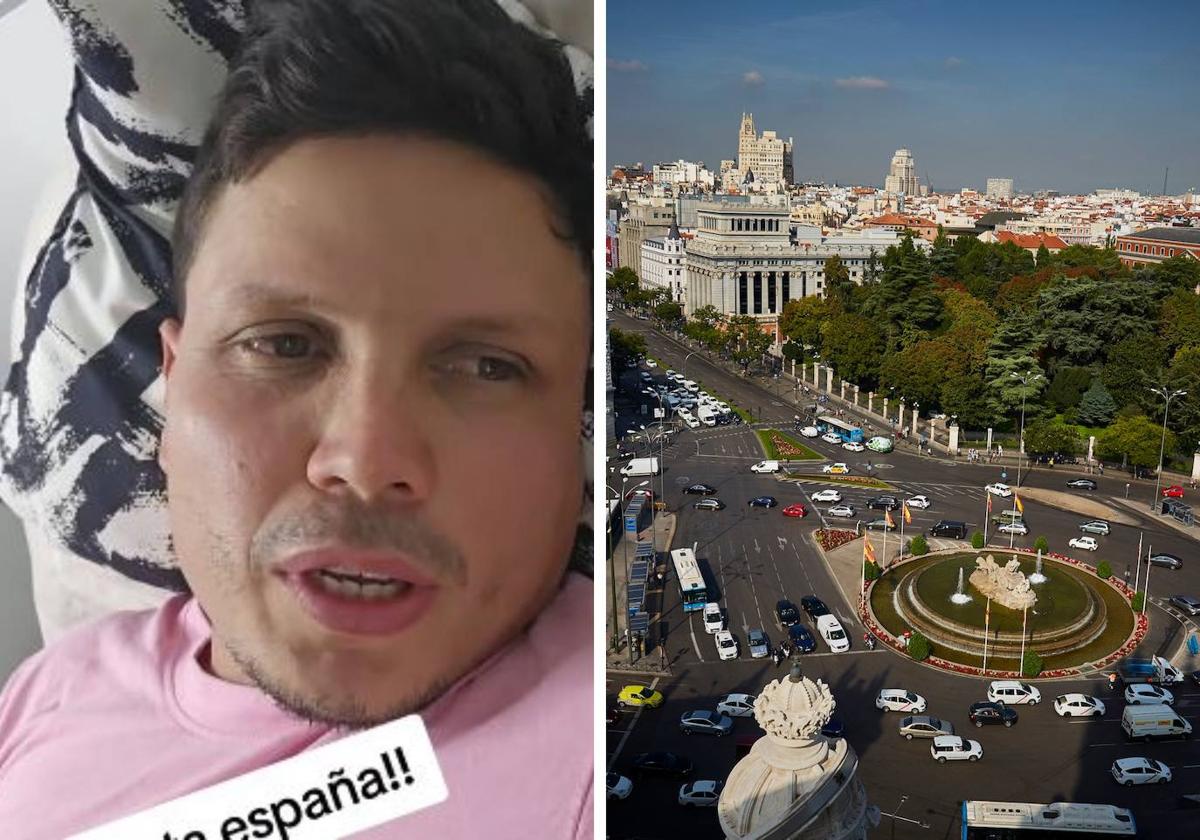 El tiktoker venezolano y la Plaza de Cibeles