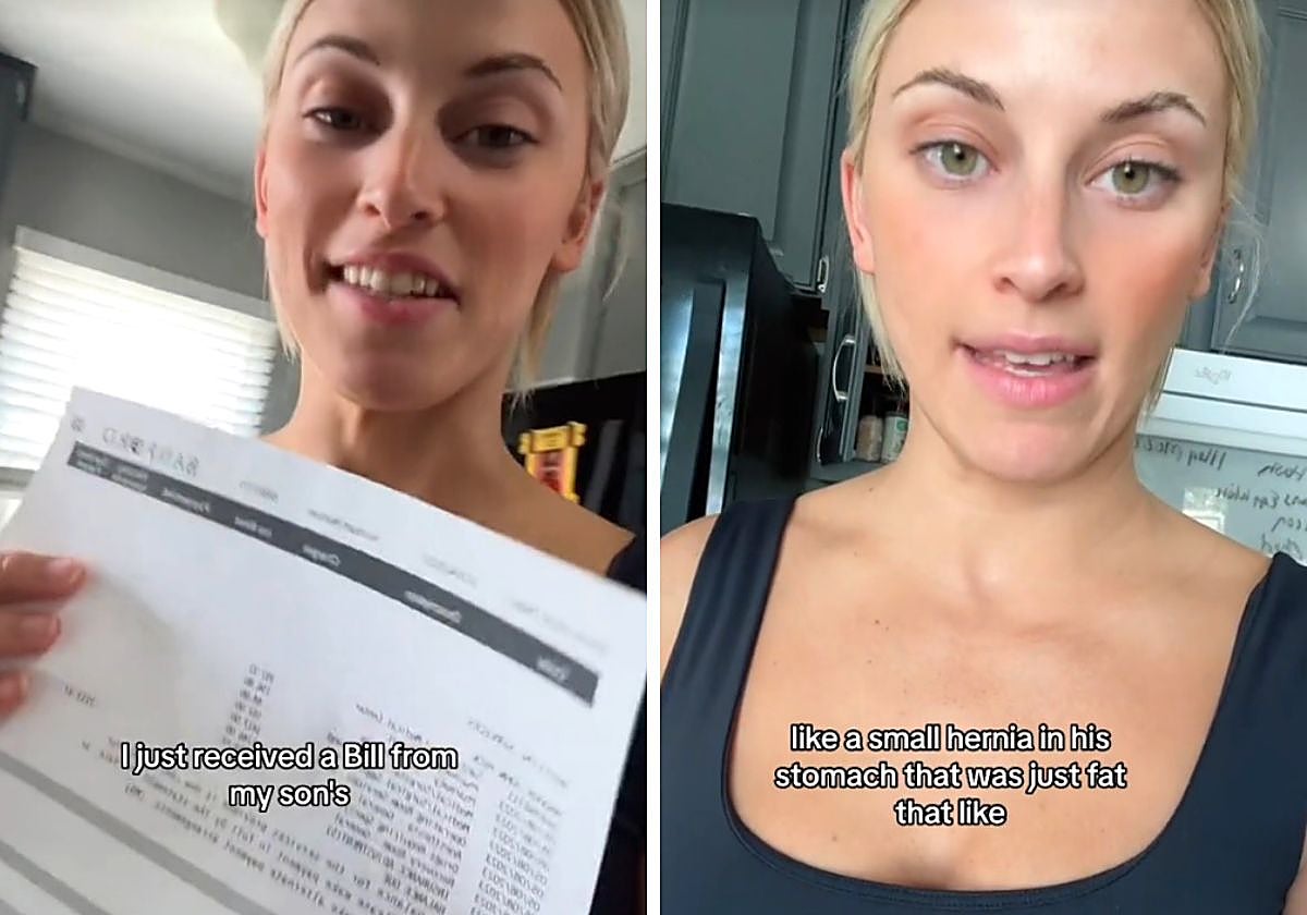 La influencer publicó un vídeo revelando la disparatada factura que le llegó tras la operación de su hijo