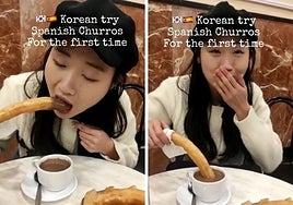 Una coreana en España prueba por primera vez el chocolate con churros: su reacción no tiene desperdicio