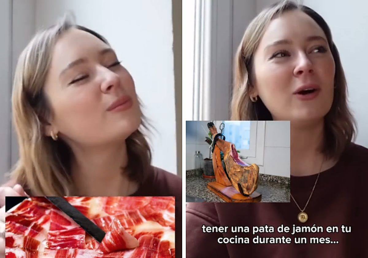 Una estadounidense alucina con la costumbre de tener un jamón en casa